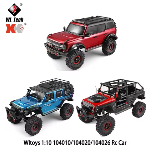 WLtoys 104010 104020 104026 1/10 4WD RC Crawler Electric Winch Professional Off-Road Climbing Vehicl