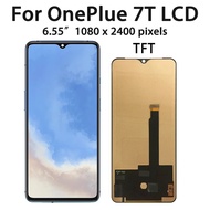 XD ทดสอบสำหรับ1+ แอลซีดี OnePlus 7T 7T แสดงผลหน้าจอสัมผัสเครื่องอ่านพิกัดอะไหล่ทดแทนประกอบสำหรับหนึ่