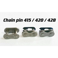 CHAIN PIN RANTAI PIN MOTOR 428 / 415 GOLD/ 420 CHAIN JOINT UNIVERSAL [ UNTUK RANTAI BUKAN O RING ]