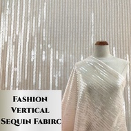 New fashion sequin embroidery fabric vertical bead embroidery sequin fabric, shiny fashion, wedding 