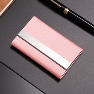 CUSTOM ENGRAVE Personalized PU Stainless Steel Business Card Holder NCH04 Name Card Credit Debit Car
