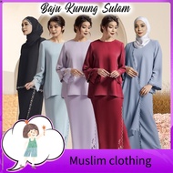 scarves ♭Afya Sulam Overlap Baju Kurung Moden Kedah Baju Kurung Moden Baju raya 2024 Sulaman Lace Nikah Tunang bridesmaid※