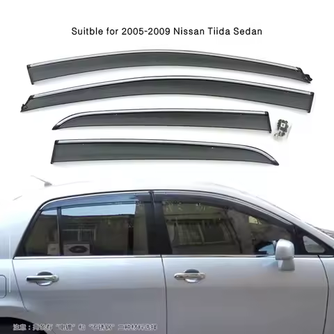 for Special injection molded Nissan Tiida/Versa rain-proof brow for 2005-2009 Nissan Tiida car windo