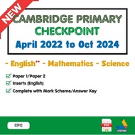 [PDF] Cambridge Primary Checkpoint Exam 2024 Year 6 Stage 6 English Mathematics Math Science