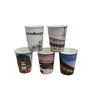 NEW MOTIF Hot Paper Cup with Pattern 9 Oz (220ml) Patterned Paper Cup with Lid