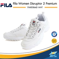 FILA รองเท้าผ้าใบ รองเท้าแฟชั่น รองเท้า รองเท้า Fila Women Disruptor2Premium 1FM00864D WHT(2990)