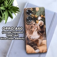 CC22 Flexible rubber softcase/ for Oppo A60 Cat Motif/case Oppo A60 Oppo A60 casing Oppo A60/silicon