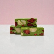 抹茶草莓牛軋糖 (夏威夷果仁) 生日禮物 伴手禮 蛋奶素