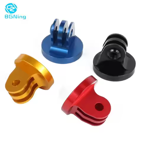 CNC Aluminium Small Tripod Mount Adapter 1/4" Thread Screw for GoPro HD Hero 13 12 11 10 SJcam Yi EK