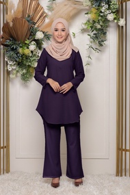 BLOUSE+SELUAR MUSLIMAH SUIT MUSLIMAH PALAZZO SUIT COMO CREPE