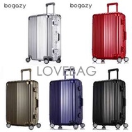 【Bogazy】迷幻森林 鋁框PC鏡面行李箱(5色任選)