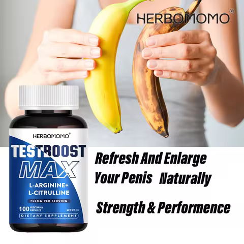 100 Capsules L-Arginine & L-Citrulline Male Enhancing Supplement for Reproductive Health Natural Ene