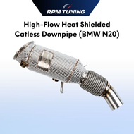 High-Flow Heat Shielded Catless Downpipe (BMW N20)