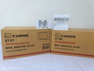 CHANG บ๊อกลอย ขนาด 2"X4" สีขาว GT-01 และ ขนาด 4"X4" สีขาว GT-02 บ็อกลอยคุณภาพอย่างดี 1ลังมี 50 อัน
