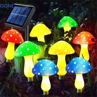OONE Solar Mushroom Light, 8 Modes Xmas Garden Decor Mushroom Lamp, Christmas Waterproof Garden Deco