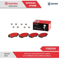 BestSeller Brembo Brake Pad (F) "CR-V II (RD)03-06, CIVIC TURBO (FC2,FK6) 15-