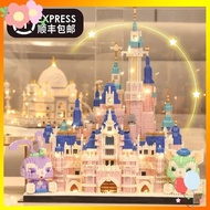 lego flower Disney Castle Building Blocks Girl Series Taj Mahal Adult Difficult Puzzle Assembly Valentine's Day Gift Toy