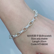 925纯银手链链/HTH8006(925 Silver Bracelet)Rantai tangan perak 925