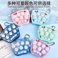 Children Mini Whack-a-a-Mole Toy Educational Decompression Handheld Game Console Keychain School Bag