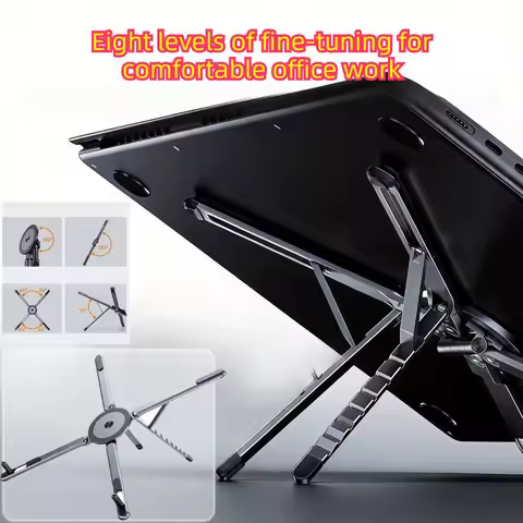 Stand for Cell Phone Laptop Stand Portable Foldable Laptop Holder Pocket Size 360 Degree Rotating Ce