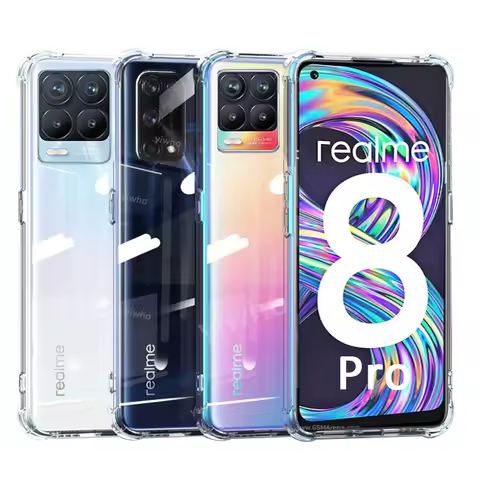 On Realme 8 7 6 Pro Cases for Realme C21 Realme 7i Realme-8-Pro 7 5G Clear Phone Case Silicone Shock