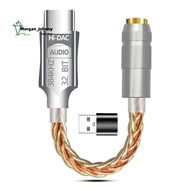 USB C to 3.5mm  Earphone Amplifier Headphone Amp ALC5686 Hifi Digital Audio Decoder AUX Audio Cable 