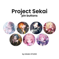 Project Sekai [Our Golden Days] Pin Buttons (Brooch, Magnet, Keychain, Mirror) by KAIzèn STUDIO