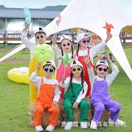 Children Cheerleading Costumes Primary School Students Games Candy Color Overalls Costumes Kindergar