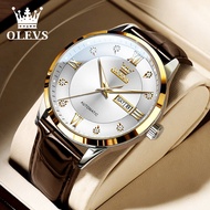 OLEVS | นาฬิกาผู้ชายพร้อมไฟส่องสว่างอัตโนมัติ