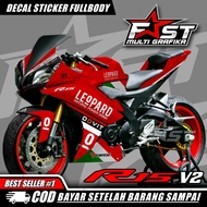 decal r15 v2/v3 Leopard Sticker decal striping fullbody yamaha R15 V2 Rockstar - Sticker decal strip