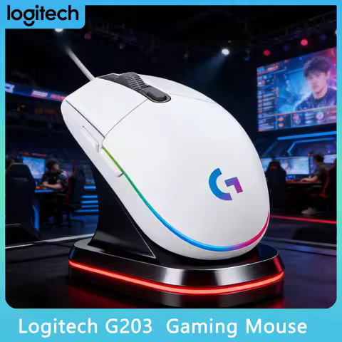 Logitech G203 LIGHTSYNC Mouse Music Driven Lighting Effects