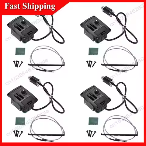 -ABUB 4X Uk-300T Ukulele Piezo Pickup Preamp 2-Band Eq Equalizer Ukelele Pickups Tuner System