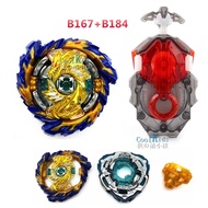 Beyblade Burst B-167 Left Rotation Mirage Fafnir B167 with LR B-184 Launcher Handle Set