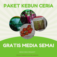 Paket Berkebun Benih Sawi Pakcoy Bayam Terong Ungu Terong Bulat Cabai Daun Bawang Daun Gratis Media