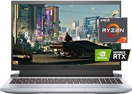 Dell G15 Gaming Laptop, 15.6 inch FHD 120Hz Display, AMD Ryzen 7 5800H 8-Core Processor, NVIDIA GeForce RTX 3050Ti, Backlit Keyboard, Wi-Fi 6, Windows 11, Phantom Grey (32GB RAM | 1TB PCIe SSD)