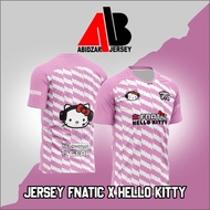 NEWEST FNATIC X HELLO KITTY GAME DOTA CSGO LOL JERSEY