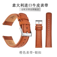 สายนาฬิกาหนังแท้ SEURE สำหรับผู้ชายและผู้หญิง สายนาฬิกาหนังแท้สำหรับนาฬิกา Longines Tissot Omega Rol