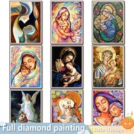 【Little Orange】 Diamond Painting Set Round 5D DIY Diamond Painting Our Lady Full Diamond Home Decor