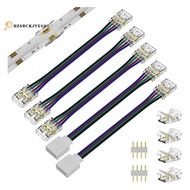 1Set 10Mm Connectors Dual Ends Extension Connectors to 4 Pins Plug 5.5In Extension Wire