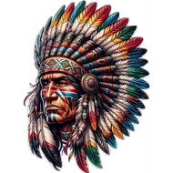 Indian tribe image sticker size 22x30 cm print cut