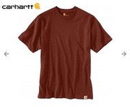 現貨 特價 美國工裝 Carhartt K87 Relaxed Fit 柔棉 素面T恤 小咬標 Brown 磚紅色