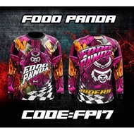 [In stock] 2023 design Full Sublimation FOOD PANDA LONG SLEEVE 3D T-Shirt Cycling Jersey Sportswear Long Sleeve Tee ，Contact the seller for personalized customization of the name