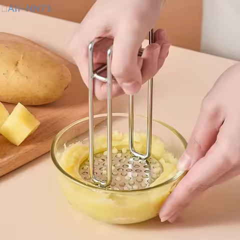【NN71】Stainless Steel Potato Masher Vegetable Masher Crush Vegetable Fruit Press Maker Kitchen Tool 