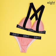 Ei8ht UNDIES || Women's Underwear SET / SET Women'S Swimwear - LISA Top + Tanga poly Pants - Pink