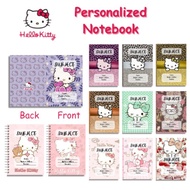 Personalized HELLO KITTY Notebook. Customized with Name and Subject A5 Notebook