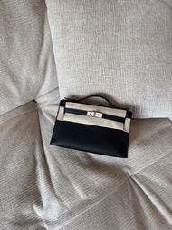Mini Kelly pochette Mini Kelly 1代 黑銀 black phw Swift G