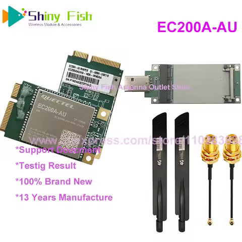 Quectel EC200A LTE Cat4 EC200A-AU MINI PCIE Module With Antenna Compatible With EC25-AU EC21-AU UC20