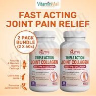 [TWIN PACK] Nutri Botanics Joint Collagen Type 2 + Turmeric - Cartilage, Knee Supplement