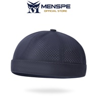 MENSPE Unisex  Fashion Melon Beanie Hats Breathable Mesh Design Adjustable Brimless Cap Hip Hop Brim