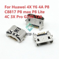 5-50pcs Charging Port Dock Connector Socket For Huawei 4X Y6 4A P8 C8817 P8 max P8 Lite 4C 3X Pro